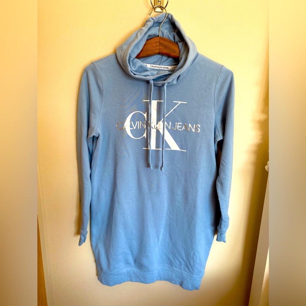 Calvin Klein Women’s Long Sleeve Hoodie Dress